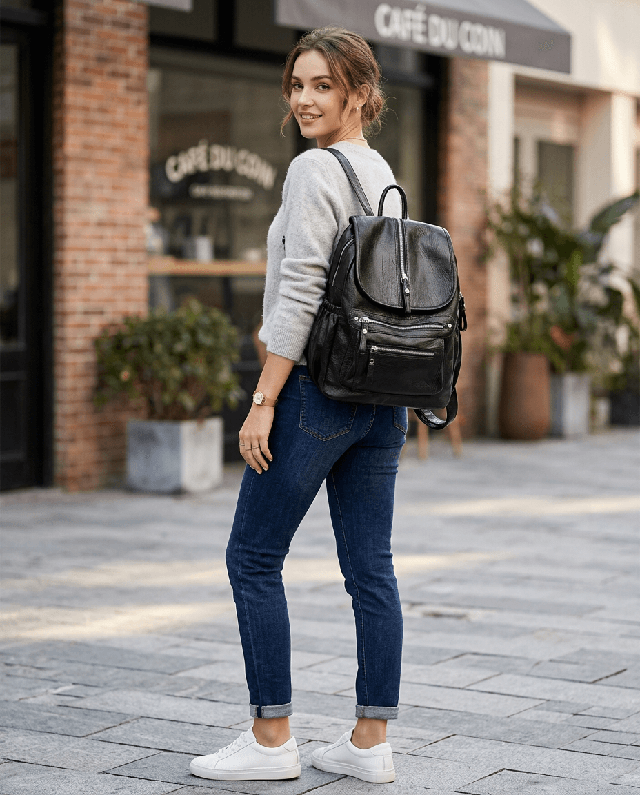 Sac à dos en cuir New York № 4