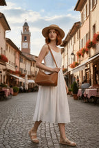 Sac d'épaule en cuir design Éloria™