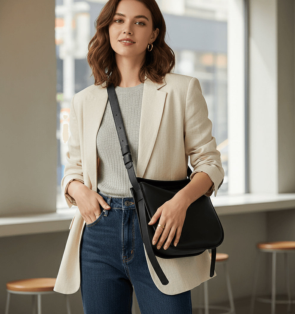 Sac besace en cuir Londres № 6