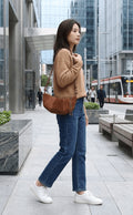 Sac croissant en cuir suédé Washington № 2