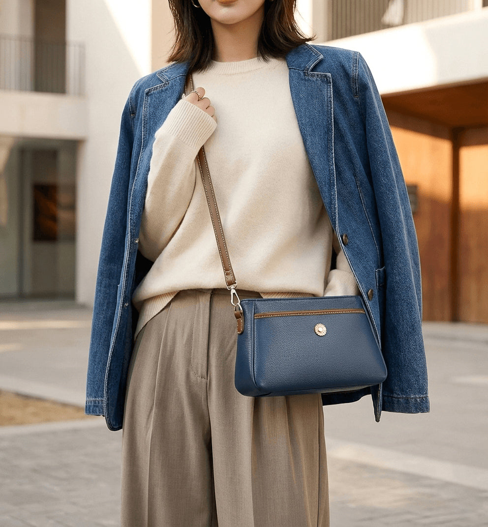 Sac en cuir classique Paris № 7