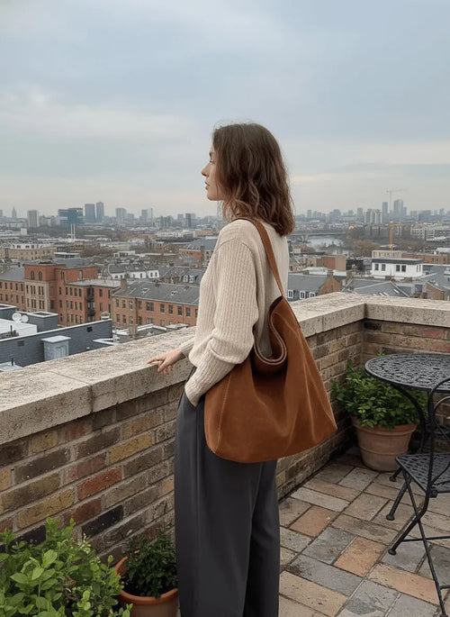 Sac fourre-tout en Daim de styliste Éloria™