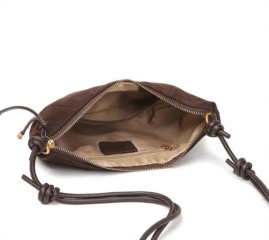 Sac croissant en cuir suédé Washington № 2