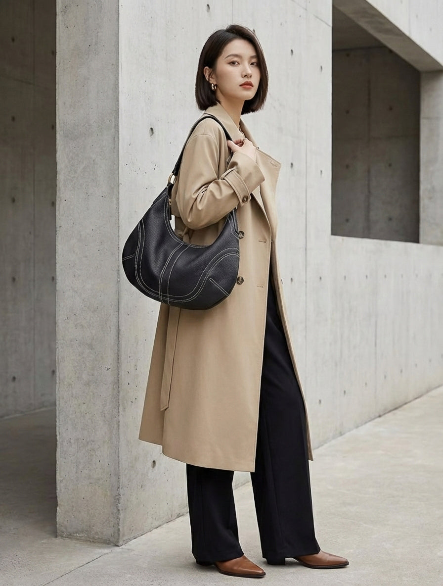 Sac Hobos en cuir Londres № 4