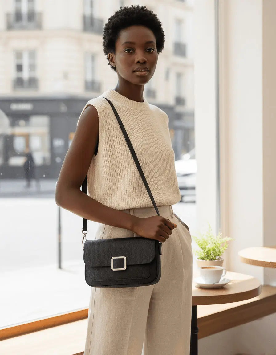 Sac à main de luxe en cuir Éloria™