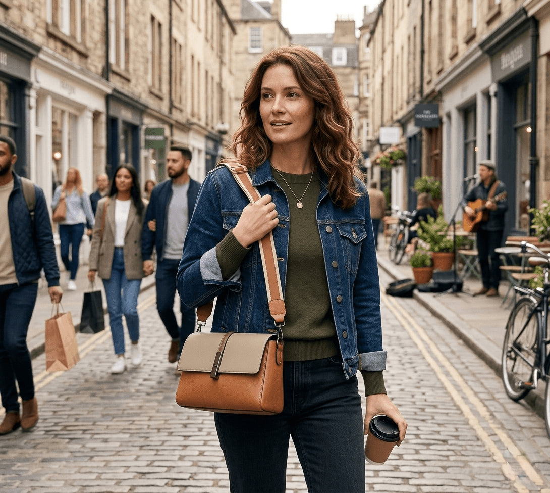 Sac bicolore en cuir Paris №4