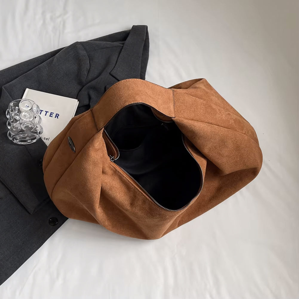 Sac de styliste en daim Paris № 6